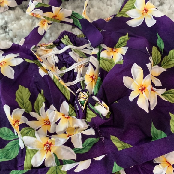 Purple Floral Backless Women’s Dress Size M - Picture 10 of 14